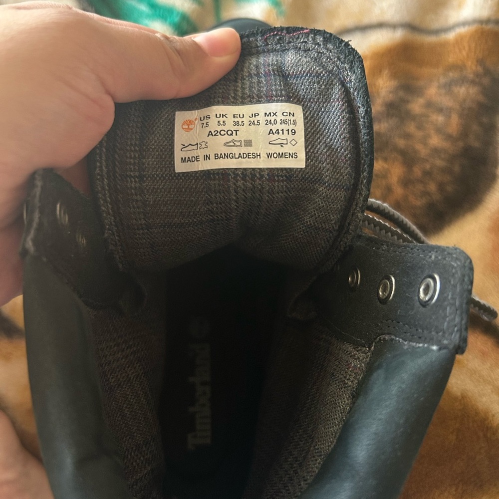 Timberland Black Combat Boots - Picture 5 of 5